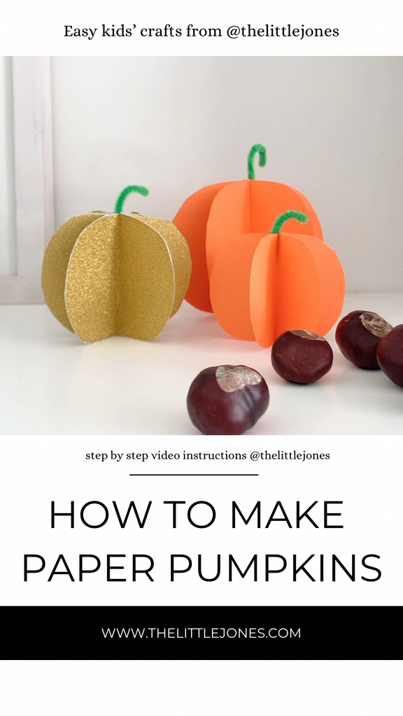 How To Make Super Easy Paper Pumpkins!