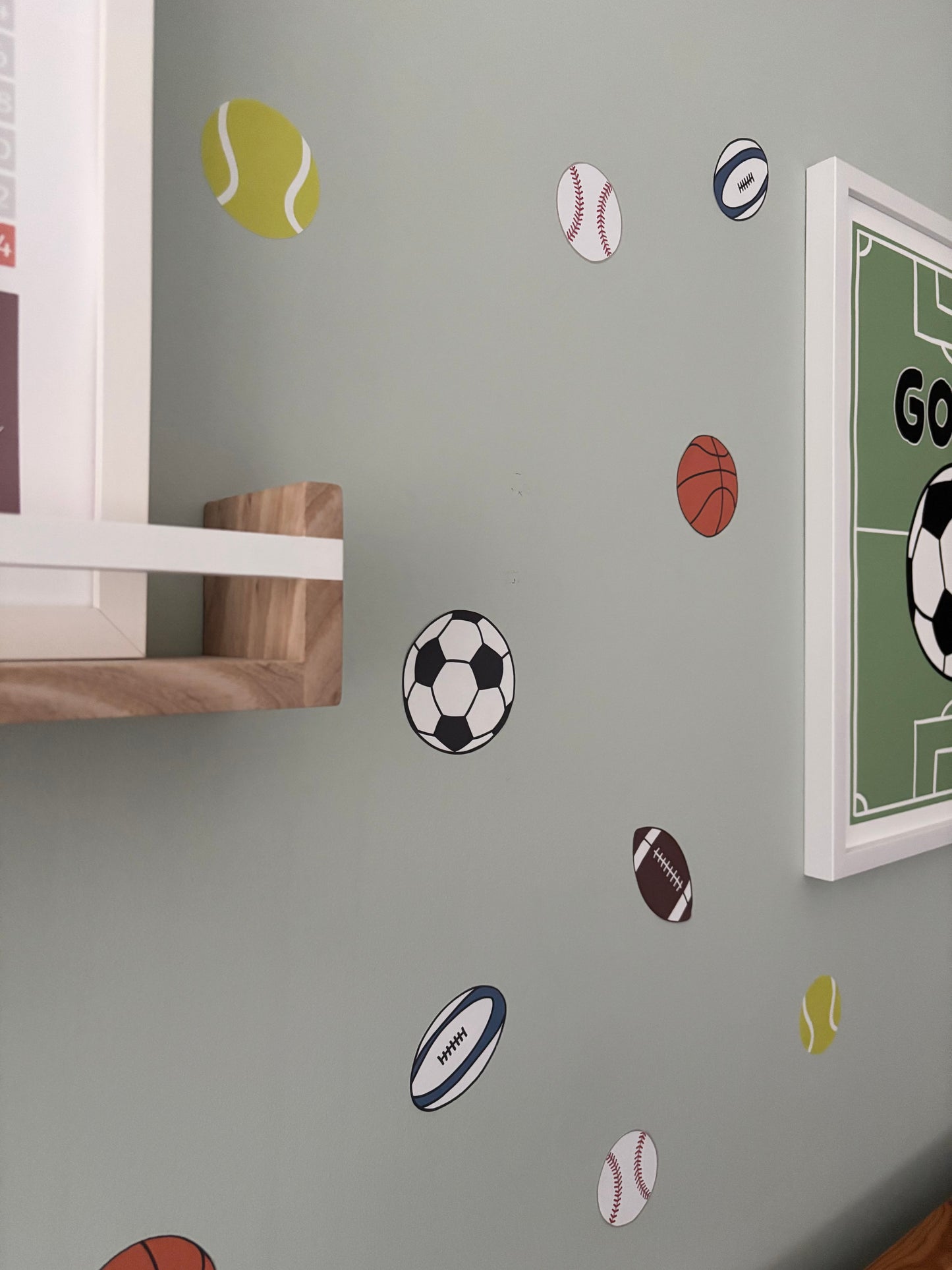 Sports Balls Fabric Wall Stickers