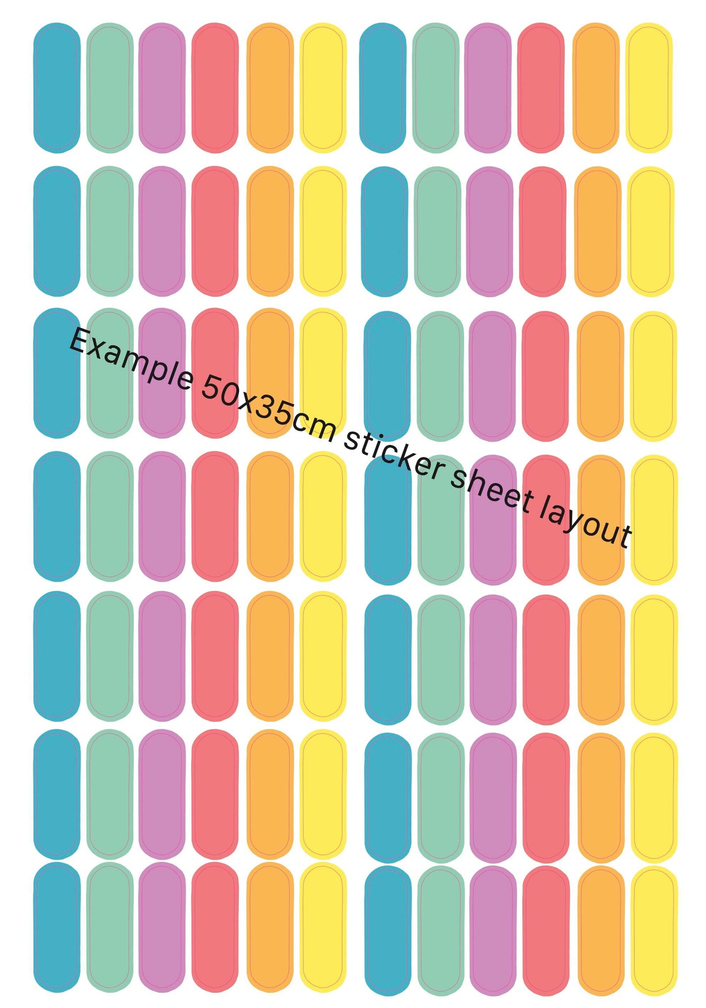 Rainbow Confetti Sprinkles Fabric Wall Stickers