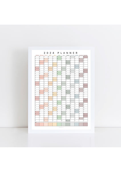 2024 Wall Planner - Muted