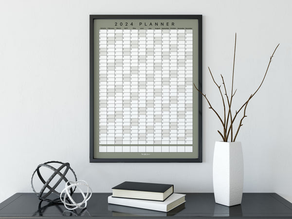 2024 Wall Planner - Green