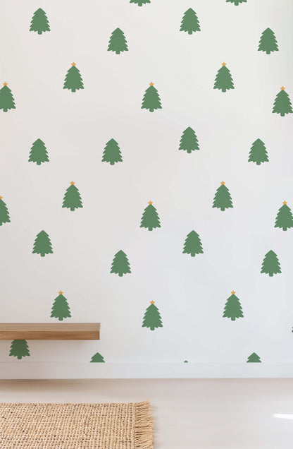 Christmas Tree Fabric Wall Stickers