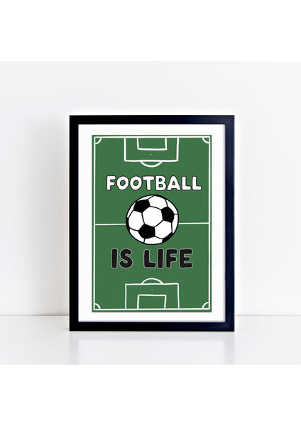 Football Pitch Print - white