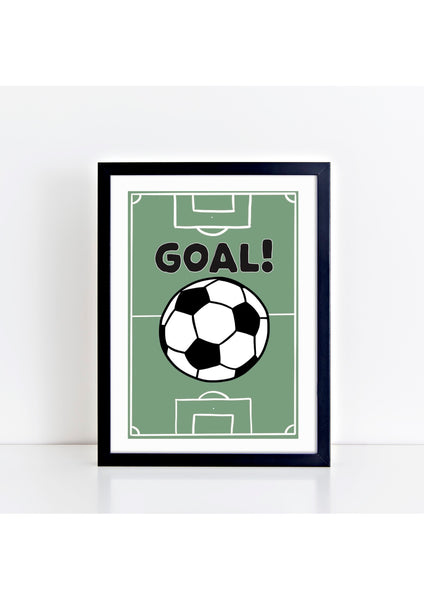 Football Pitch Print - Goal!