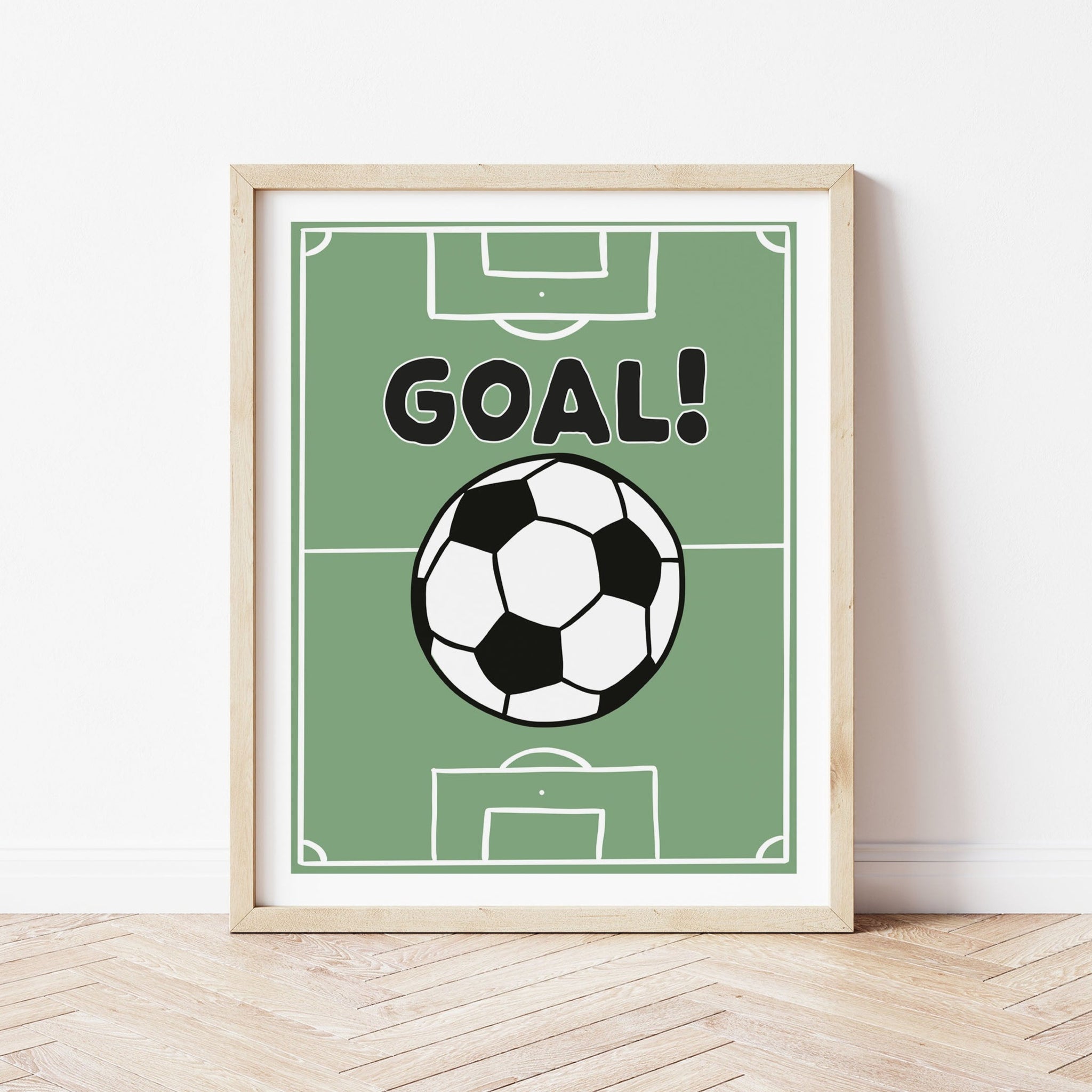 Football Pitch Print - Goal!