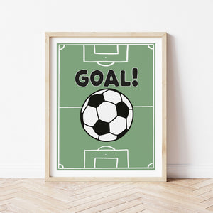 Football Pitch Print - Goal!