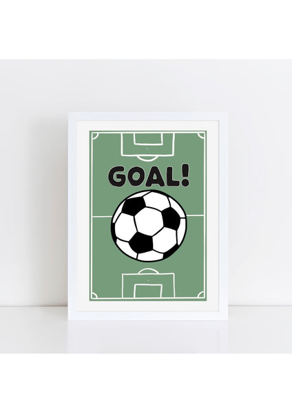 Football Pitch Print - Goal!
