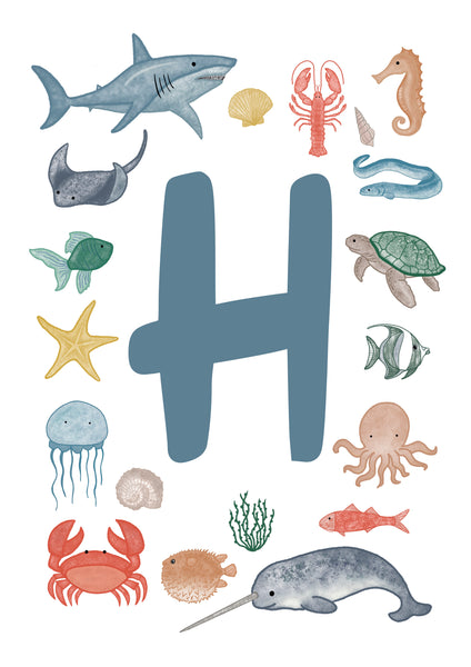 Under the Sea Initial print