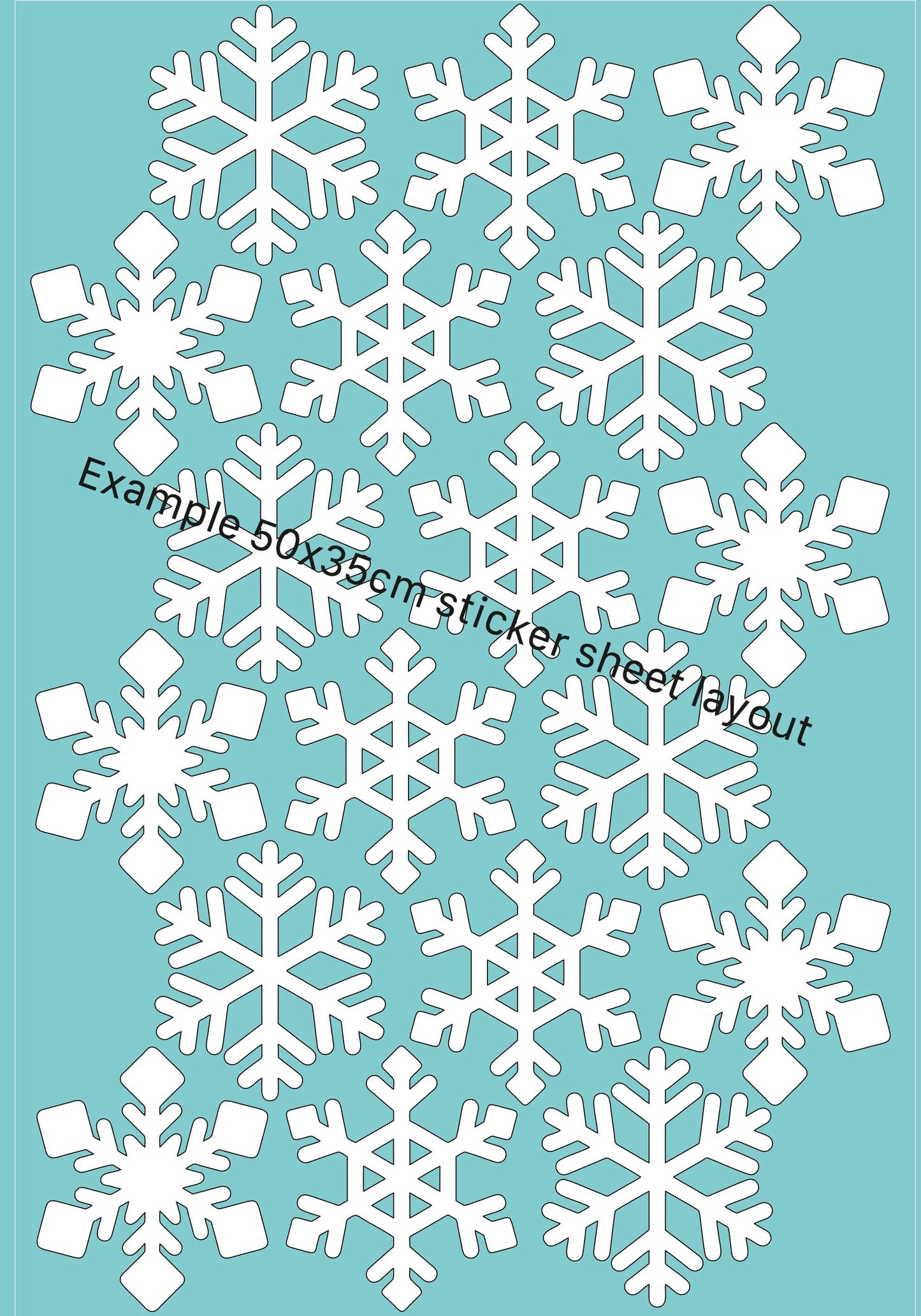 Snowflake Fabric Wall Stickers