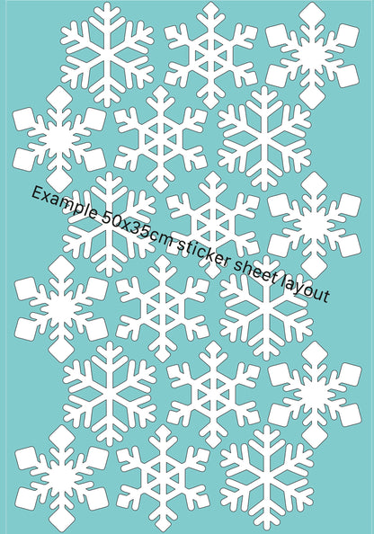 Snowflake Fabric Wall Stickers
