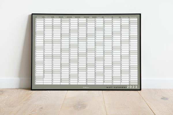 2023 Wall Planner - Green Landscape