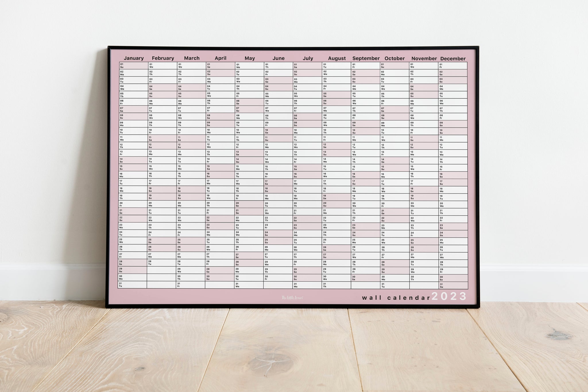 2023 Wall Planner - Pink Landscape