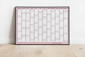 2023 Wall Planner - Pink Landscape