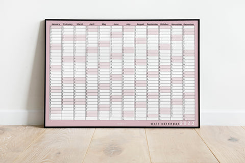 2023 Wall Planner - Pink Landscape