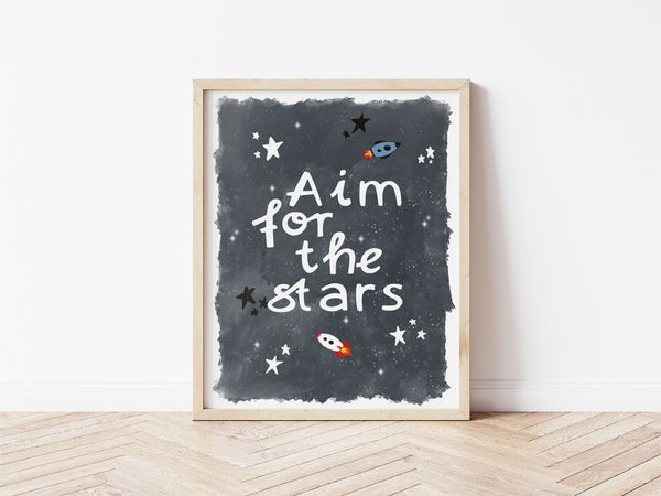 Aim for the Stars Print