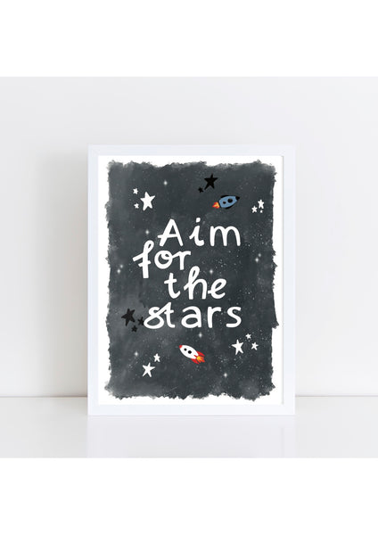 Aim for the Stars Print