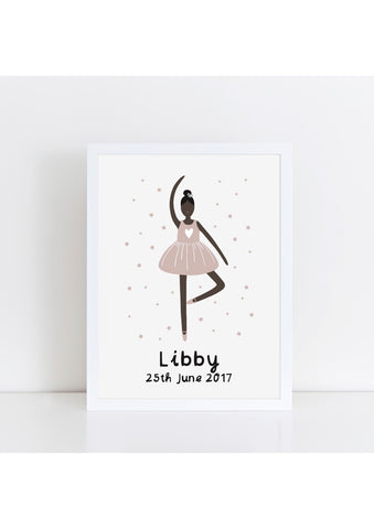 Ballerina 1 - Personalised Print
