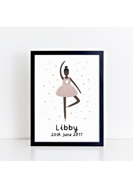 Ballerina 1 - Personalised Print