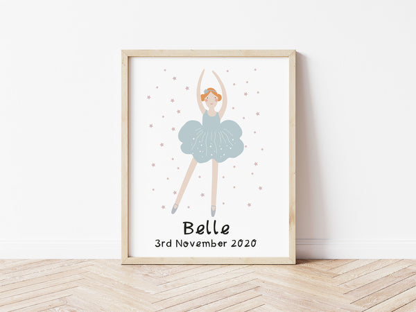 Ballerina 3 - Personalised Print