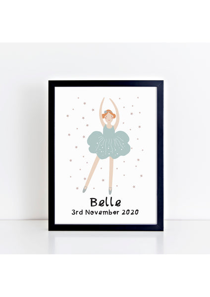Ballerina 3 - Personalised Print