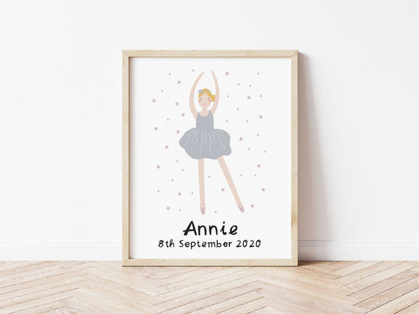 Ballerina 4 - Personalised Print