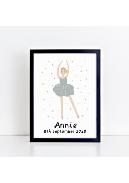 Ballerina 4 - Personalised Print