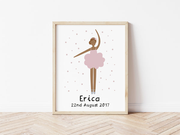 Ballerina 5 - Personalised Print