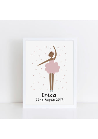 Ballerina 5 - Personalised Print