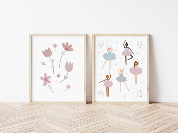 Pastel Flowers Print