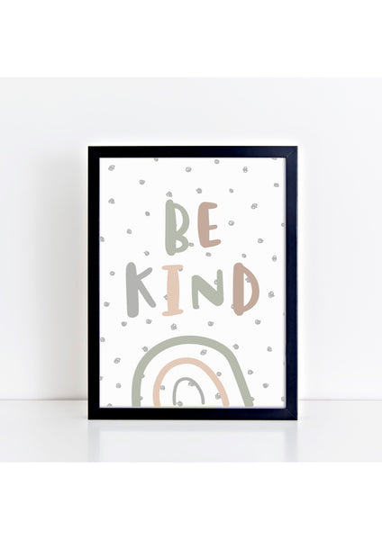 Be Kind Print - Muted Camo