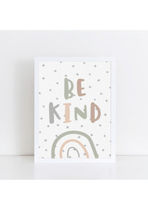 Be Kind Print - Muted Camo