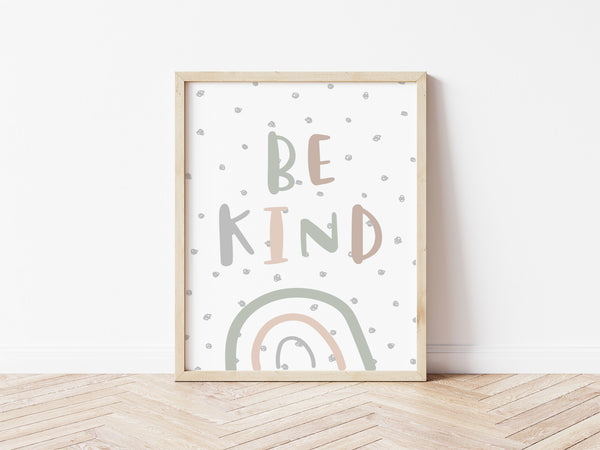 Be Kind Print - Muted Camo