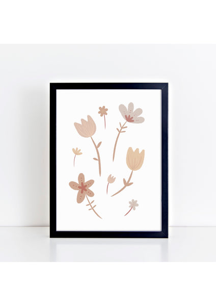 Boho Flowers Print