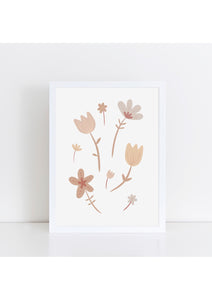 Boho Flowers Print