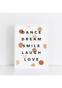 Dance Dream Confetti Boho Print