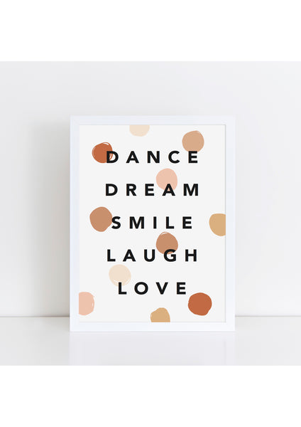 Dance Dream Confetti Boho Print