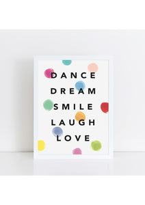 Dance Dream Confetti Print