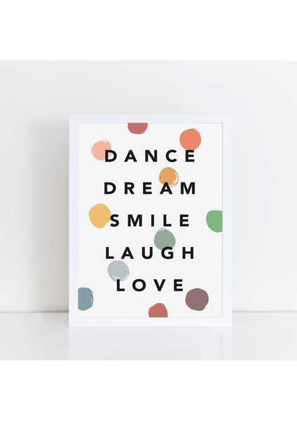 Dance Dream Confetti Muted Print