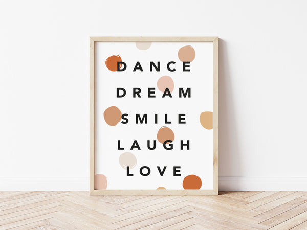 Dance Dream Confetti Boho Print