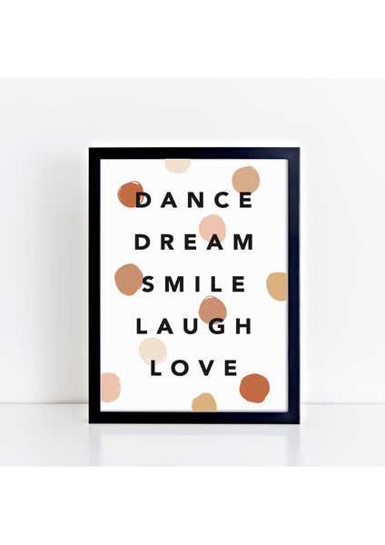 Dance Dream Confetti Boho Print