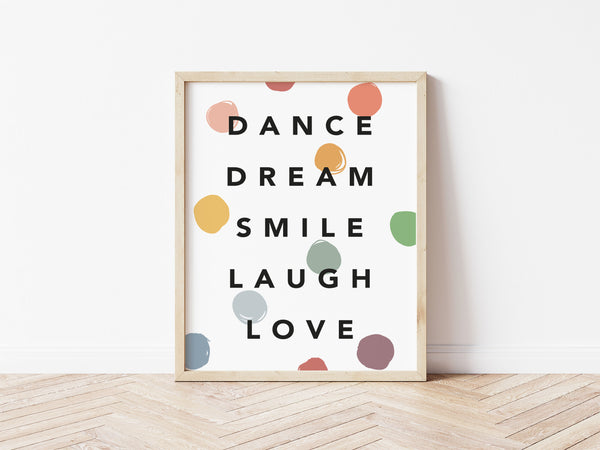 Dance Dream Confetti Muted Print