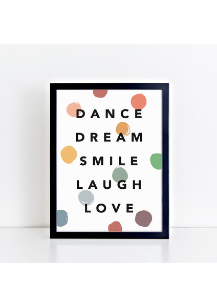 Dance Dream Confetti Muted Print