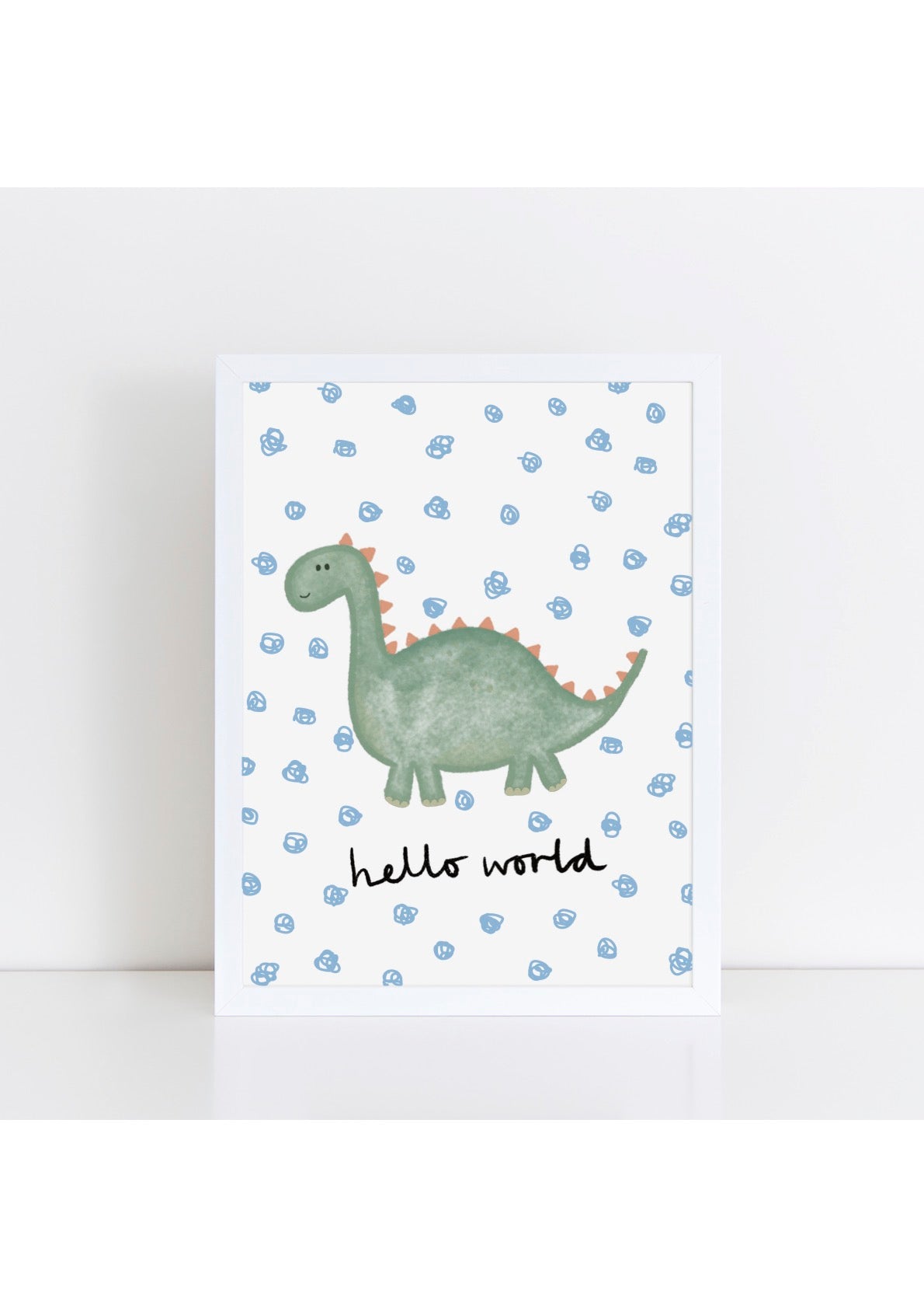 Happy Dinosaur Print - Spotty Hello World