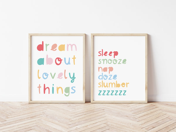 Sleep Snooze Spring Print