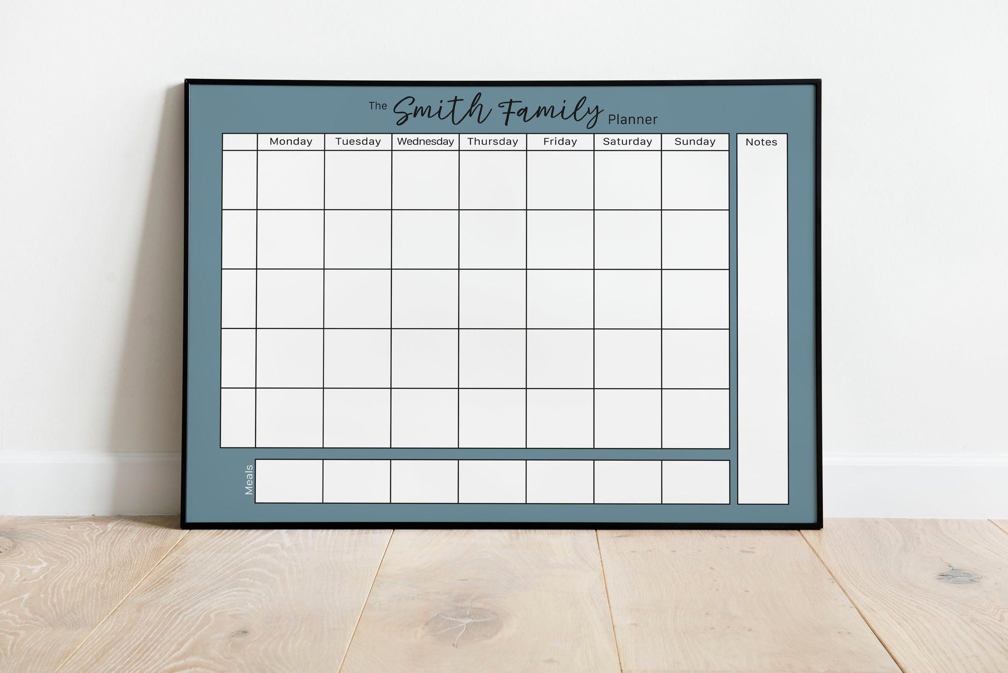 Weekly Family Planner in Teal - personalised