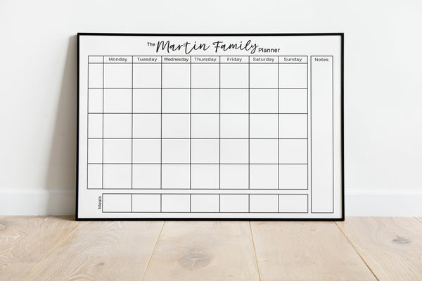 Weekly Family Planner - personalised