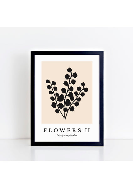 Flowers II Latin - Natural Print