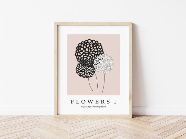 Flowers I Latin Print