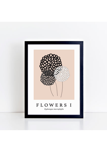 Flowers I Latin Print