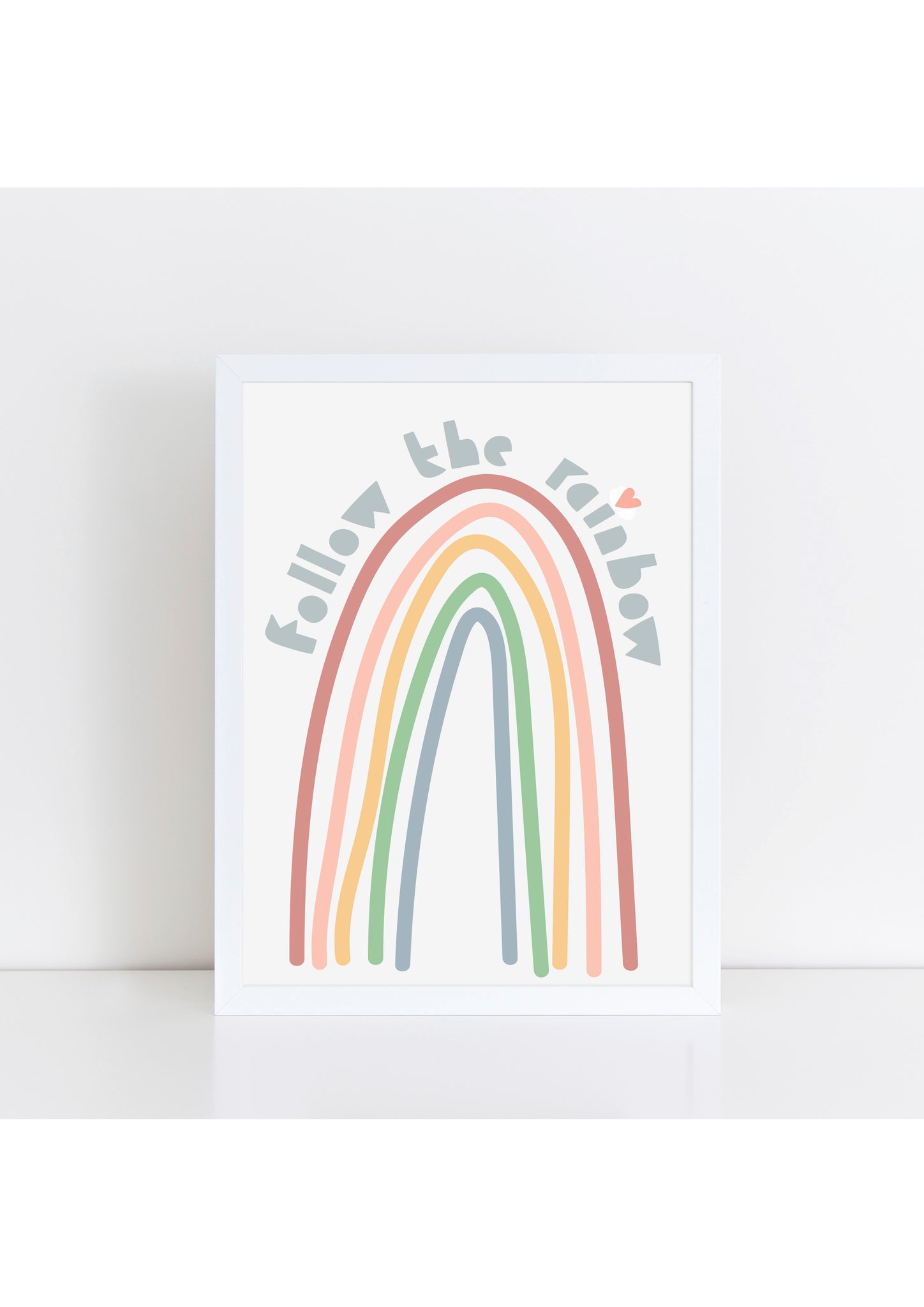 Follow the Rainbow Print - muted